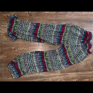 Girls colorful dress pants size small